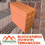 Bloco 8 furos